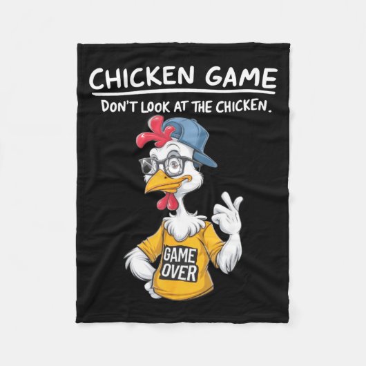 Chicken Game Humorous Family Tee - Uni-adults & フリースブランケット (正面)