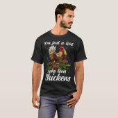 Chicken Girl Chicken Owner Chicken Mom Chicken Far Tシャツ (正面フル)