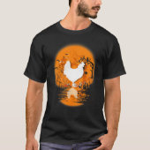 Chicken Halloween Costume Pumpkin Chicken  Fall Se Tシャツ (正面)