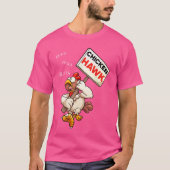 Chicken Hawk Funny Cartoon Design for Humor Lovers Tシャツ (正面)