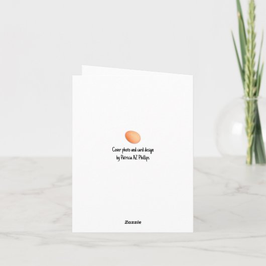 Chicken Head Close-Up Blank Inside カード (裏面)