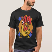chicken hen rooster tシャツ (正面)