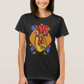 chicken hen rooster tシャツ (正面)
