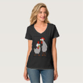 chicken hen rooster tシャツ (正面フル)
