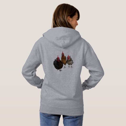 Chicken Hens Hoodie  パーカ (裏面フル)
