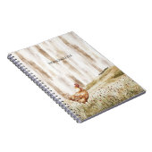 Chicken in Grass Field of Flowers ノートブック (右側)