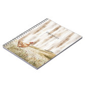 Chicken in Grass Field of Flowers ノートブック (左側)