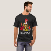 Chicken It's Fall Y'all Leopard Pumpkin Autumn Tha Tシャツ (正面フル)