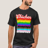 Chicken LGBTQ pride rainbow Tシャツ (正面)