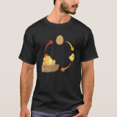 Chicken life cycle chick chicken chicken eggs chic tシャツ (正面)