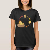 Chicken life cycle chick chicken chicken eggs chic tシャツ (正面)