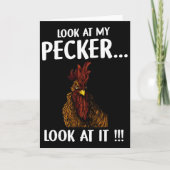 Chicken Look At My Pecker Look At It  カード (正面)