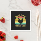 Chicken Lover | Best Ever Chicken Mom スタンダードカクテルナプキン (インサイチュ)