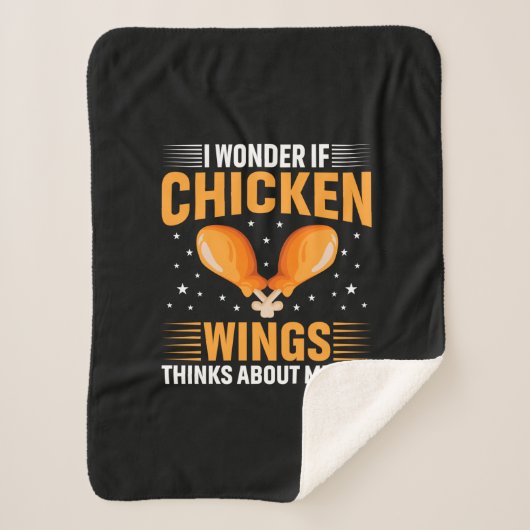 Chicken Lover | Chicken Wing シェルパブランケット (正面)