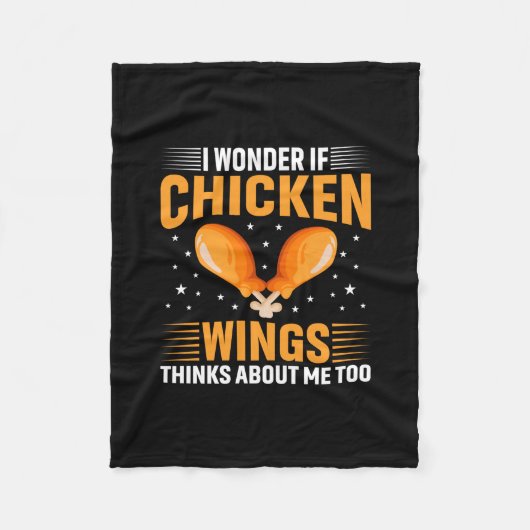 Chicken Lover | Chicken Wing フリースブランケット (正面)