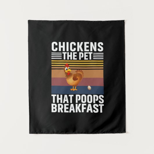 Chicken Lover | Chickens The Pet タペストリー (正面)