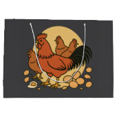 Chicken Lover Gift Bag ラージペーパーバッグ (裏面)