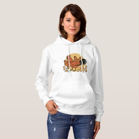 Chicken Lover Hoodie パーカ (正面フル)