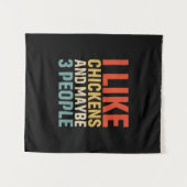 Chicken Lover | I Like Chickens タペストリー (正面(横))