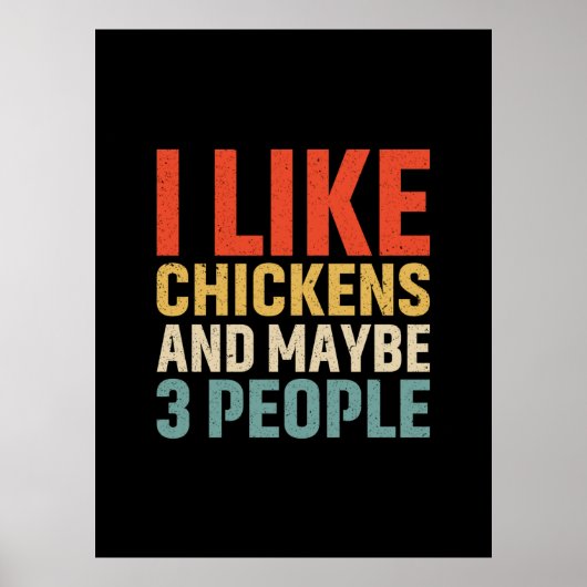 Chicken Lover | I Like Chickens ポスター (正面)