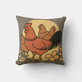 Chicken Lover Throw Pillow クッション