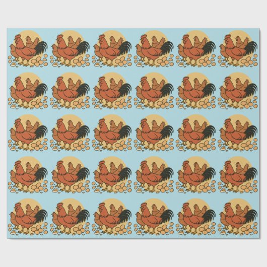 Chicken Lover Wrapping Paper ラッピングペーパー (フラット)