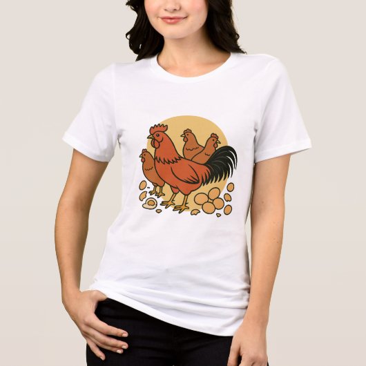Chicken Lovers Women's Tee トライブレンドＴシャツ (正面)