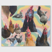 Chicken Mania All Occasion Wrapping Paper ラッピングペーパー (フラット)