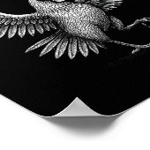 Chicken Meme Caw Funny Sayings Rooster Humor Quote ポスター (角)