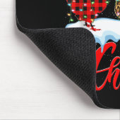 Chicken Merry Christmas Pajamas Leopard Buffalo Pl マウスパッド (コーナー)