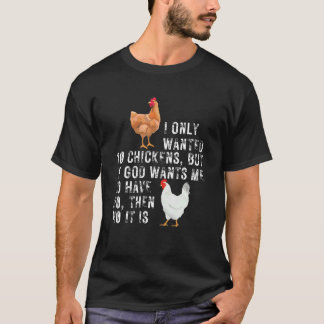 Chicken Mom Dad Farmer  Farming Humor Unisex Men Tシャツ