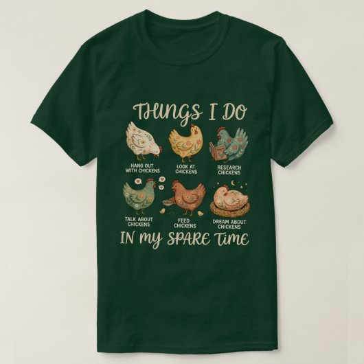 Chicken Mom | Funny Chicken Lover Quote Design Tシャツ (デザイン正面)