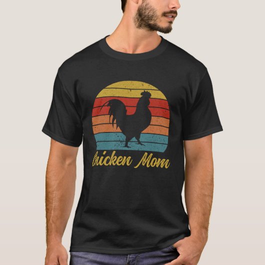 Chicken Mom Retro Chicken Owner Chicken  Chicken M Tシャツ (正面)