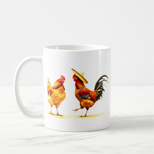 chicken mug コーヒーマグカップ (左)