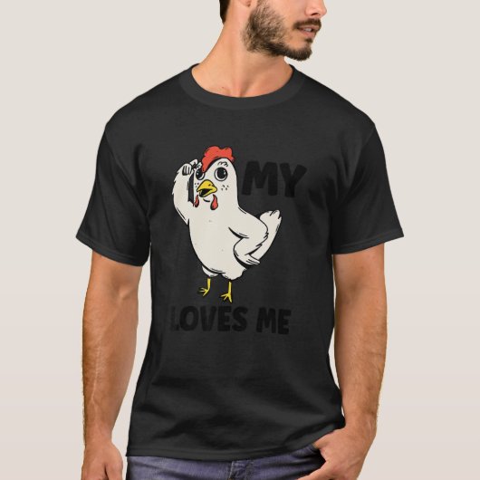 Chicken   My Aunt Loves Me for Nephew & Niece 1 Tシャツ (正面)