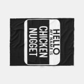 Chicken Nugget Costume Fun Easy Last Minute Hallow フリースブランケット (正面(横))