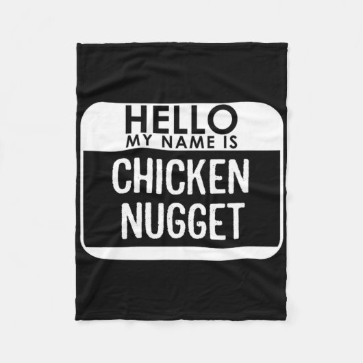Chicken Nugget Costume Fun Easy Last Minute Hallow フリースブランケット (正面)