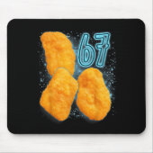 Chicken Nugget Lover 67 Meme Six Seven Fried Chick マウスパッド (正面)
