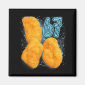 Chicken Nugget Lover 67 Meme Six Seven Fried Chick マグネット (正面)