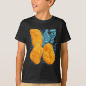 Chicken Nugget Lover 67 Meme Six Seven Fried Chick Tシャツ (正面)