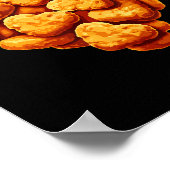 Chicken Nuggets Are My Valentine Heart Funny Valen ポスター (角)