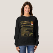 Chicken Nuggets Nutrition Facts Apparel  Thanksgiv スウェットシャツ (正面フル)