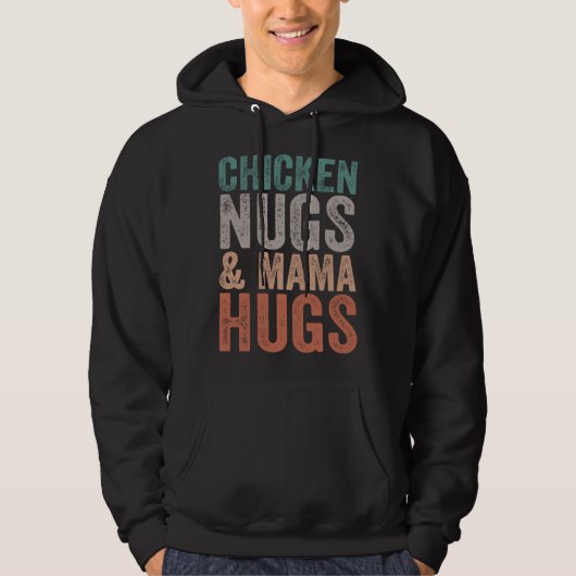 Chicken Nugs and Mama Hugs Toddler for Chicken Nug パーカ (正面)