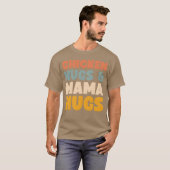 Chicken Nugs and Mama Hugsoddler Nuggets Food fami Tシャツ (正面フル)