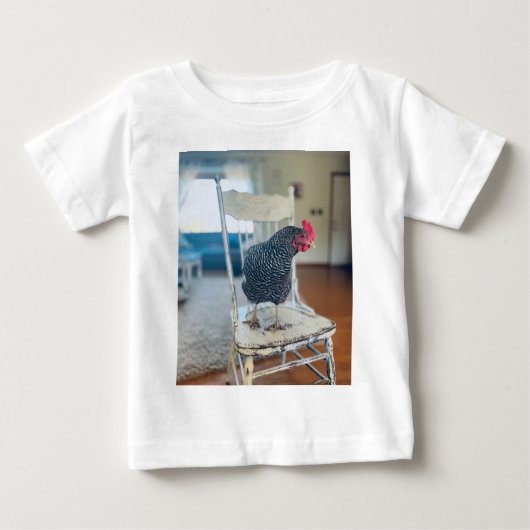 Chicken on a Chair Toddler T-Shirt ベビーTシャツ (正面)