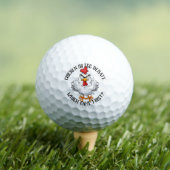 Chicken or Egg Debate Golf Ball - Personalized Pun ゴルフボール (インサイチュ 木)