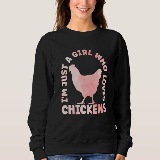 Chicken Outfit for Chicken Hen Lovers Apparel Wome スウェットシャツ (正面)