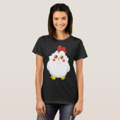 chicken pattern   tシャツ (正面フル)