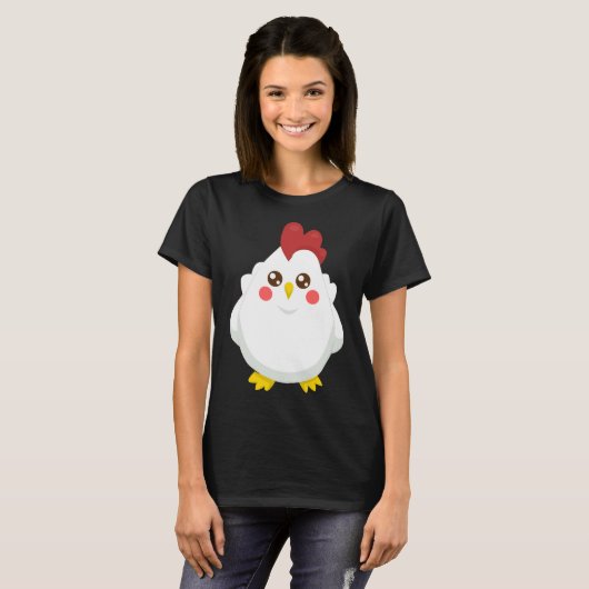 chicken pattern tシャツ (正面フル)