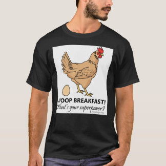 Chicken Poops Breakfast Funny Design Essential T- Tシャツ